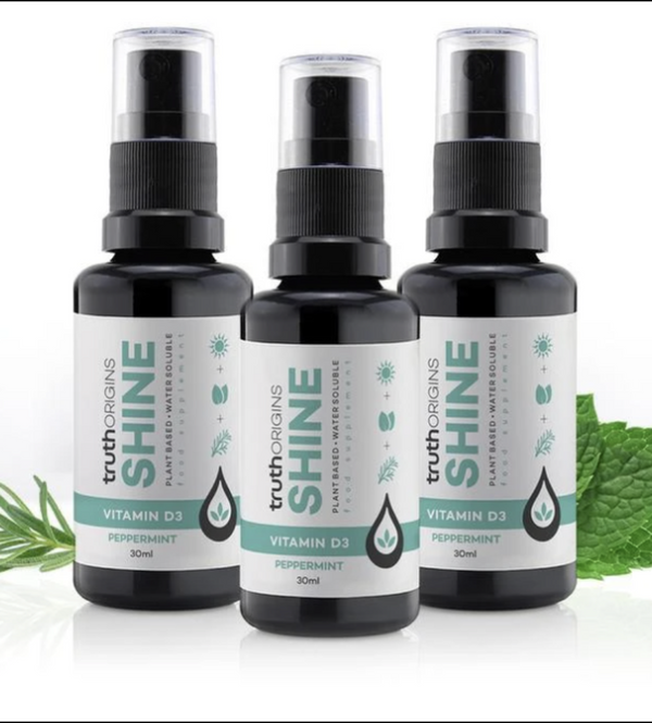 Truth Origins Shine - Vitamin D3 | Peppermint 30ml - 3-pack Save